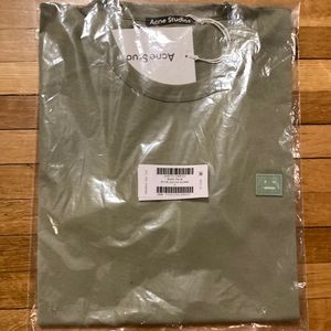 Acne Studios Nash Face unisex size S t-shirt green new in package
